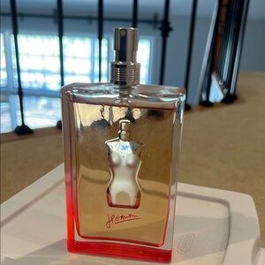 Jean Paul Gaultier Red and Silver Perfume Bottle